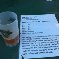 129. Hop Valley Brewing – Alpha Centauri Binary IPA Draft