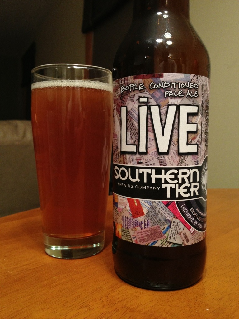 541. Southern Tier Brewing Co LIVE Bottle Conditioned Pale Ale 1000