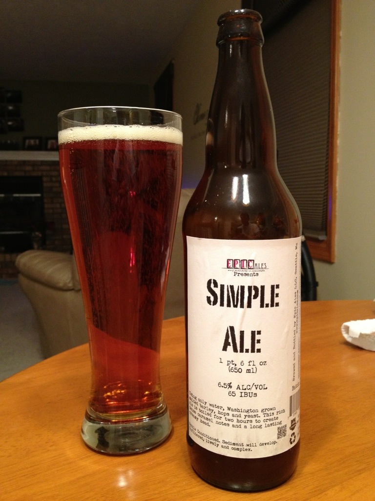 542. Epic Ales - Simple Ale 542. Epic Ales - Simple Ale