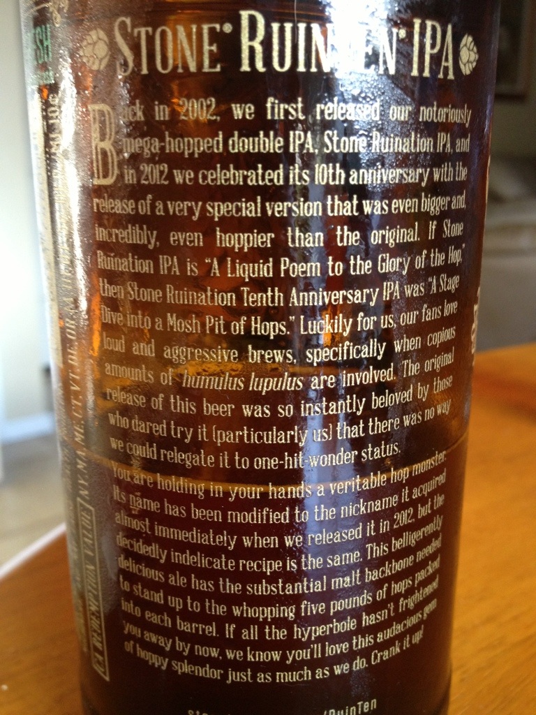 586. Stone Brewing - RuinTen IPA