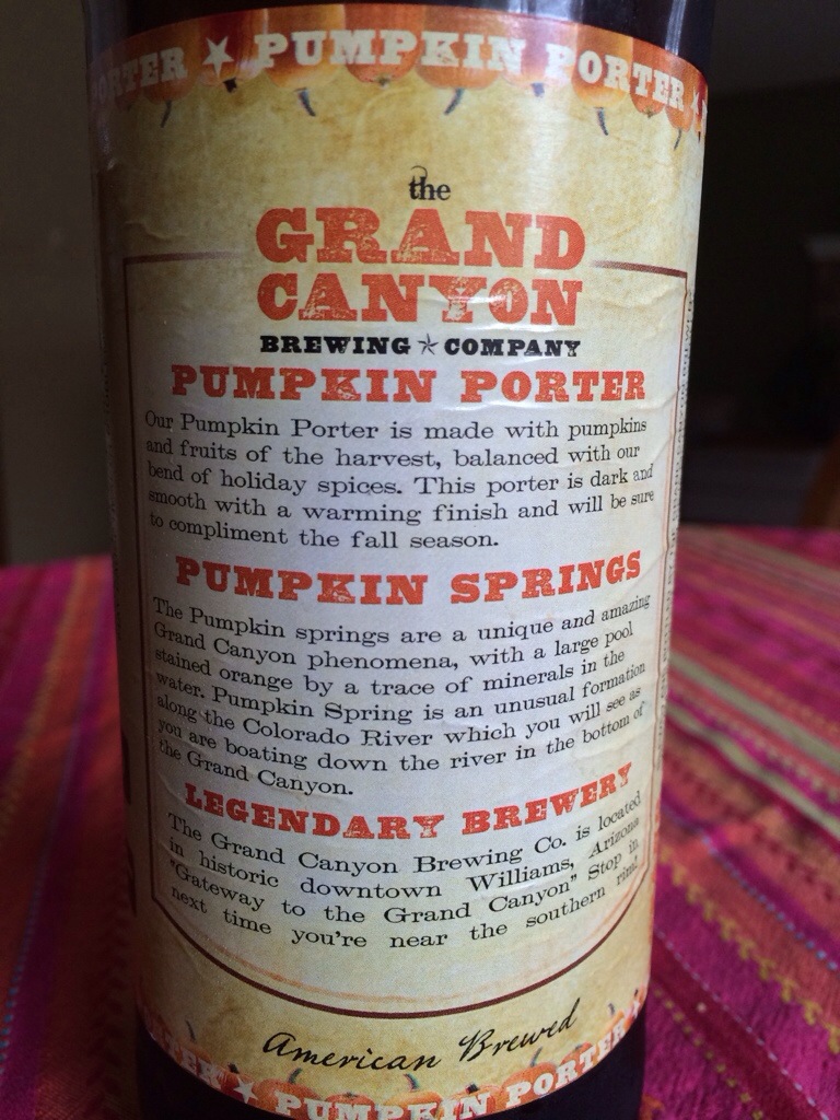 621. Grand Canyon Brewing - Pumpkin Springs Porter